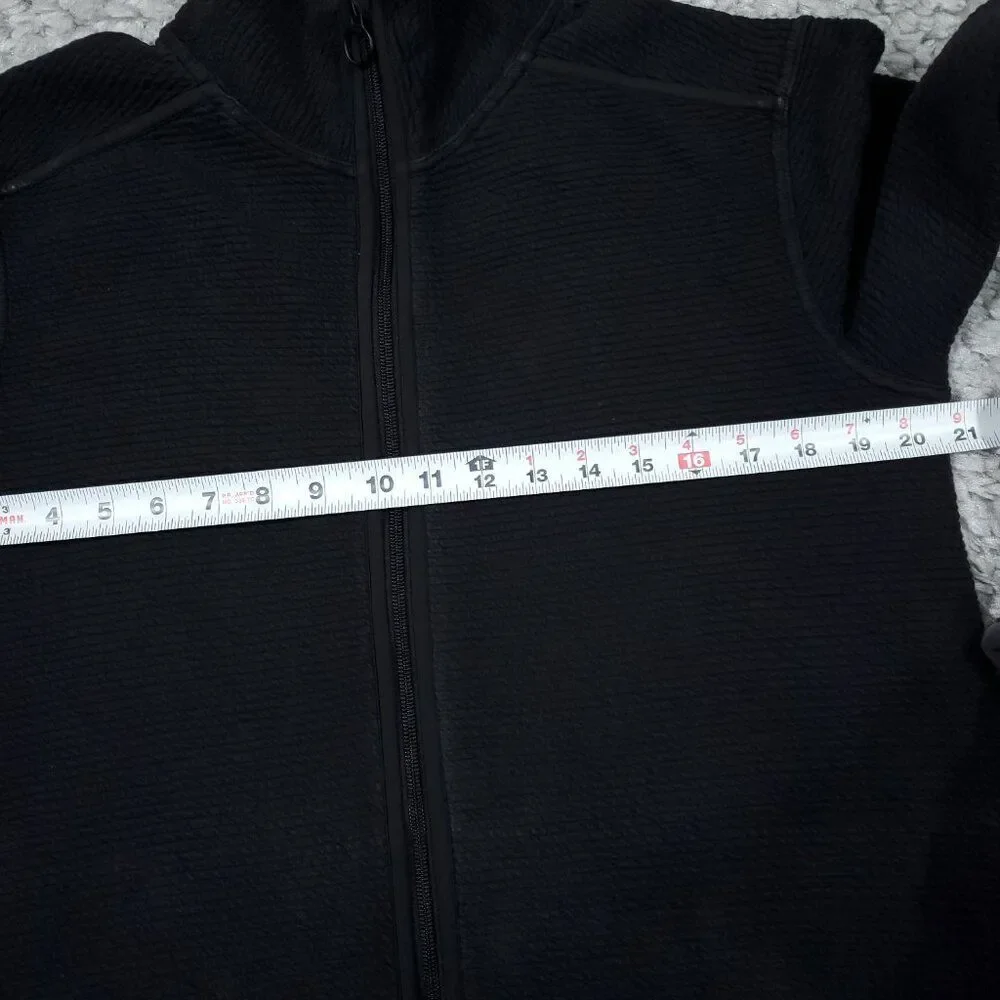 READ Lululemon On Repeat Jacket Women's Size 10 Black Full Zip Longline Slim Fit